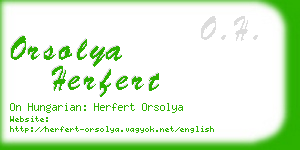 orsolya herfert business card